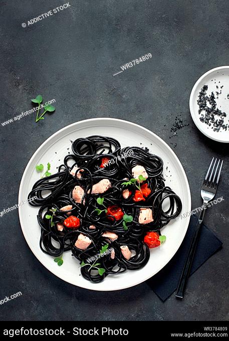 squid ink pasta, black ink spaghetti