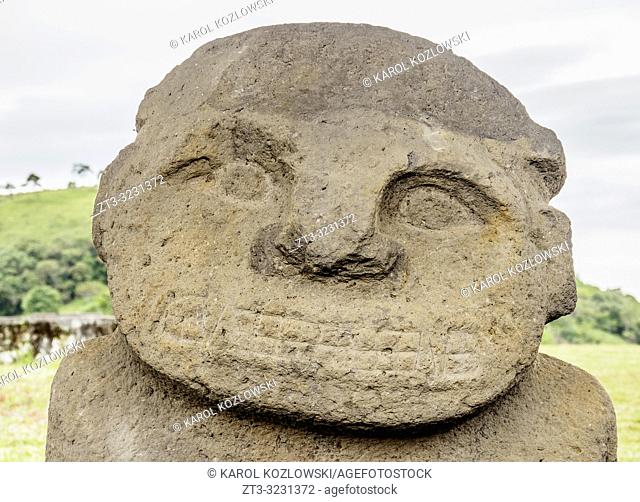 Pre-Columbian Sculpture, Alto La Pelota, San Agustin Archaeological Park, Huila Department, Colombia