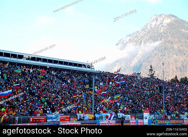 Biathlonkulisse unterm Zirnberg - IBU Staffelrennen der Herren beim Weltcup in Ruhpolding