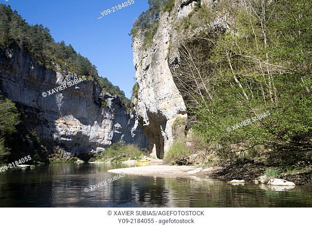 The gorges of the Tarn River, Aveyron department, Midi-Pyrénées, France