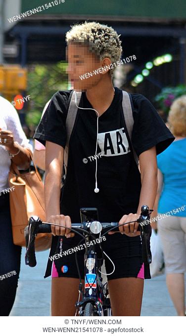 Willow Smith spotted riding her bike in New York Featuring: Willow Smith Where: New York, New York, United States When: 11 Jul 2014 Credit: TNYF/WENN