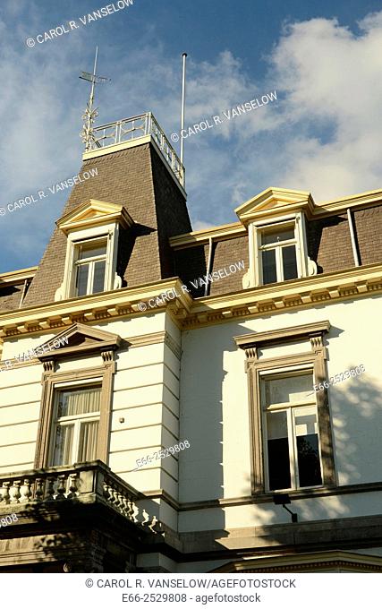 House near the Maas River in Maastricht, with a widow's walk. A widow's walk is frequently found on coastal houses. The name is said to come from the wives of...