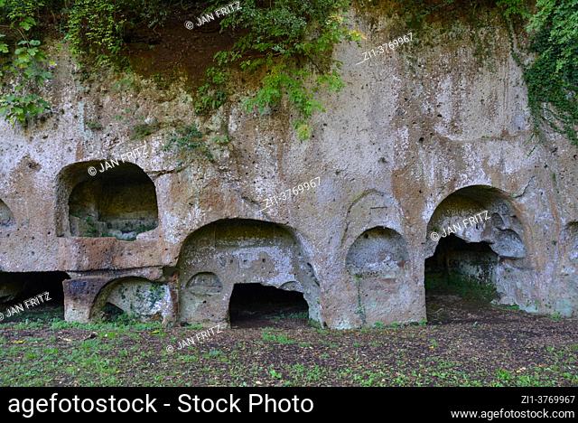necropolis of Sutri near Viterbo in Toscane, Italy