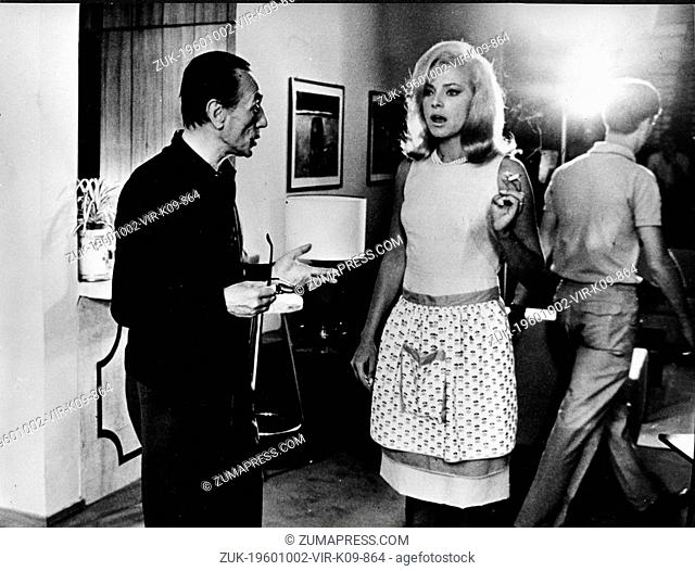 Sept. 9, 1965 - Rome, Italy - Actress VIRNA LISI in a role as a modern housewife in her latest film, 'La Volta Buona, ' in which she co-stars with EDUARDO DE...