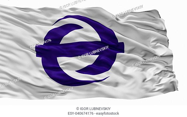 Sennan City Flag, Country Japan, Osaka Prefecture, Isolated On White Background, 3D Rendering