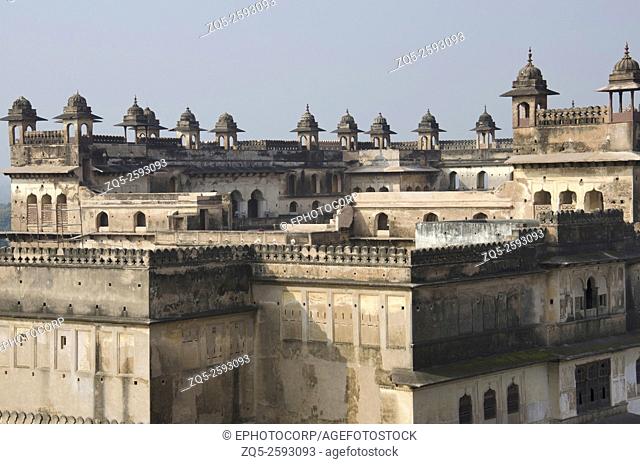 Raj Mahal. Orchha Palace (Fort) Complex. Orchha. Madhya Pradesh. India