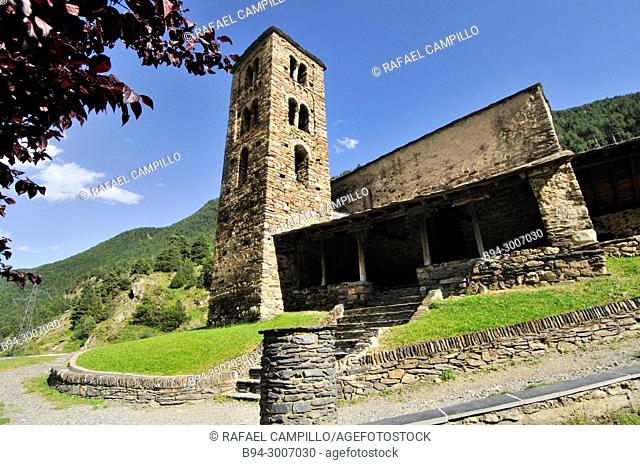 Església de Sant Joan de Caselles, church located in Canillo, Andorra. It is a heritage property registered in the Cultural Heritage of Andorra
