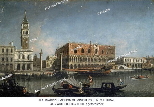 Painting by Francesco Albotto (before Michele Marieschi) entitled Palazzo Ducale, in the Museo di Capodimonte in Naples (1735-1740 ca