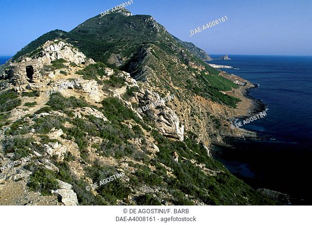 Rocky landscape, island of Marettimo, Egadi islands, Sicily, Italy