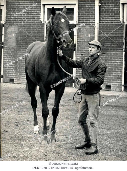 Dec. 12, 1970 - Record Priced yearling - Crowned Prince: Crowned Prince - the yearling who fetched &pound;212, 000 when sold at the Keeneland, Kentucky