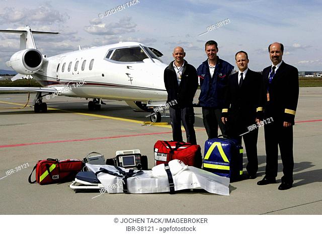 DEU, Federal Republic of Germany, Frankfurt: Private Ambulance Charter jet company Senator Aviation Pro Jet Ambulance Service, based in Cologne