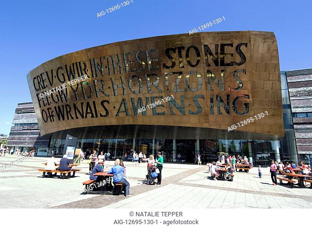 Millennium Centre, the new arts & performance complex, Cardiff Bay, Cardiff, Wales