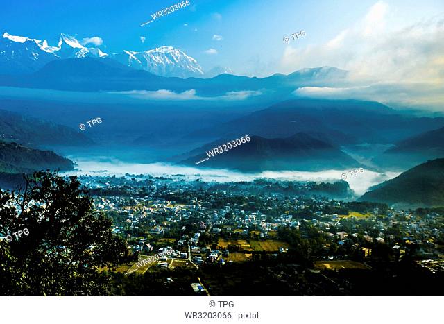 Nepal;Pokhara;Machapuchare sunrise