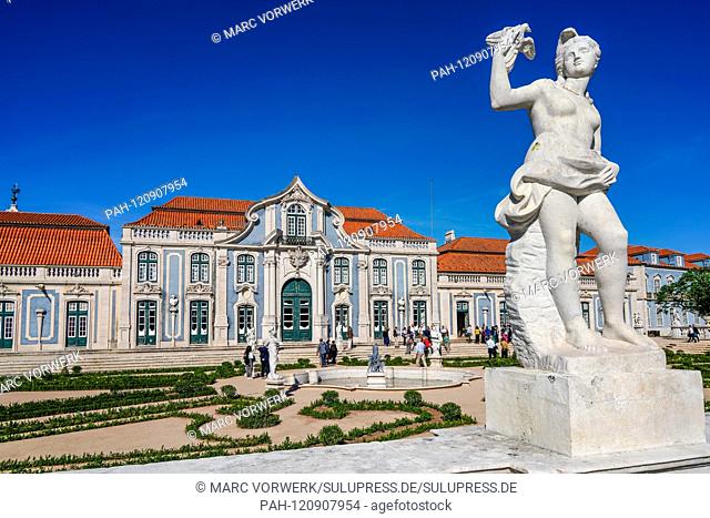 15.05.2019, the Palácio Nacional de Queluz, also Palácio Real de Queluz, to German ""National Palace of Queluz"", is one of the largest Rococo palace complexes...