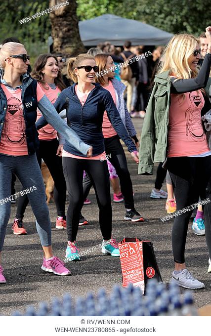 Celebrities take part in Lady Garden 5K Fun Run in aid of Silent No More Gynaecological Cancer Fund in Battersea Park Featuring: Katherine Jenkins Where: London