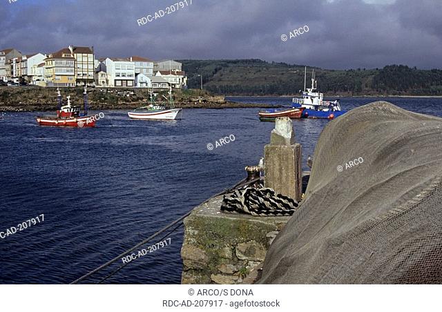 Fishing boats, Camarinas, Costa da Morte, Galicia, Spain