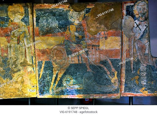 Italien, Poggiardo, 29.09.2018 Das Museum der Fresken der Krypta Santa Maria degli Angeli von Poggiardo wurde 1975 in Anwesenheit von Aldo Moro