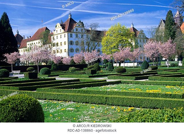 Castle Salem and garden Salem Lake Constance Baden-Wurttemberg Germany