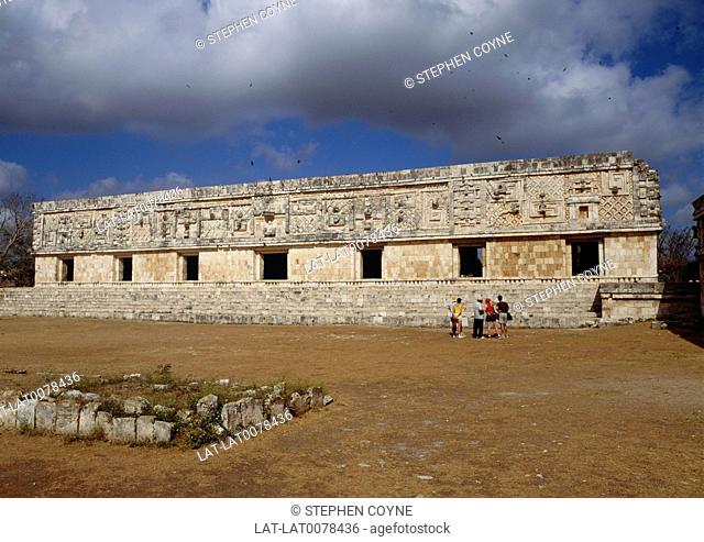 Uxmal is a large pre-Columbian ruined city of the Maya civilization in the state of Yucat