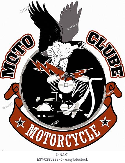 Motorcycle biker racing vector design