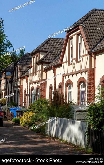 Factory houses, Nordwolle industrial monument, Delmenhorst, Lower Saxony, Germany, Europe