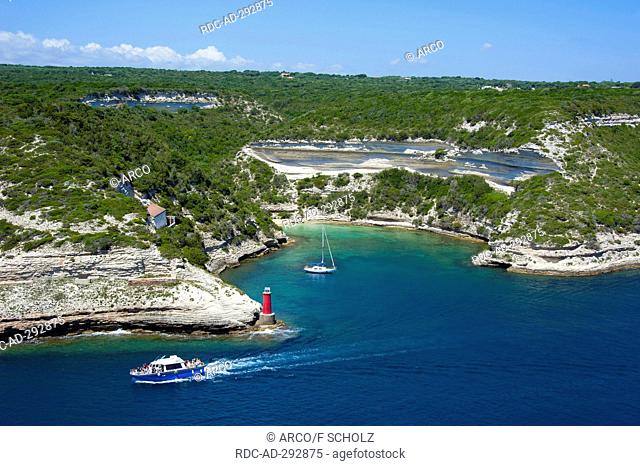 Fjord, Goulet de Bonifacio, Bonifacio, Corsica, France