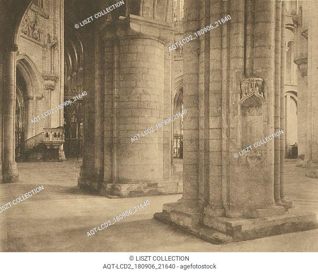Ely Cathedral: Across Nave and Octagon; Frederick H. Evans (British, 1853 - 1943); negative 1897; publish October 1903; Photogravure; 14.8 x 18
