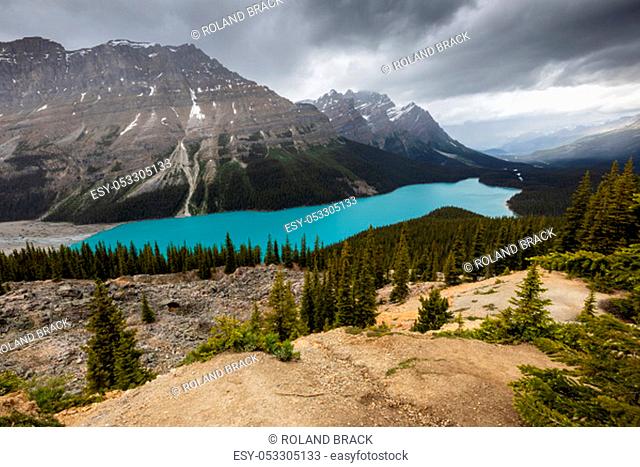 Lake Peyto of Banff National Park in Canada