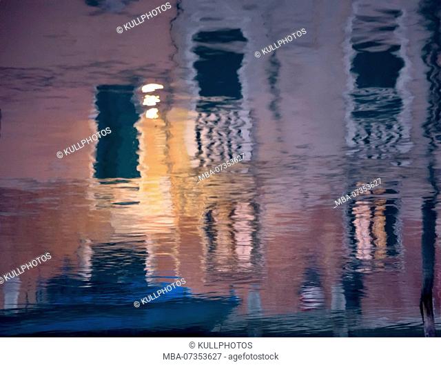 Water reflection in Venice, Italy
