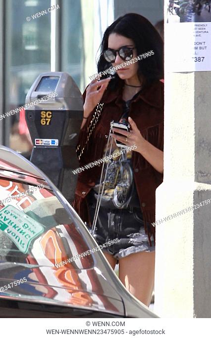 Vanessa Hudgens looking great as usual, while out shopping showing her toned legs wearing daisy dukes Featuring: Vanessa Hudgens Where: Studio City, California