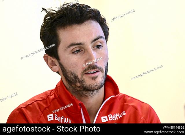 Belgium's Arthur van Doren pictured during a press conference of the Red Lions Belgian national hockey team to announce the selection for the upcoming Men's FIH...