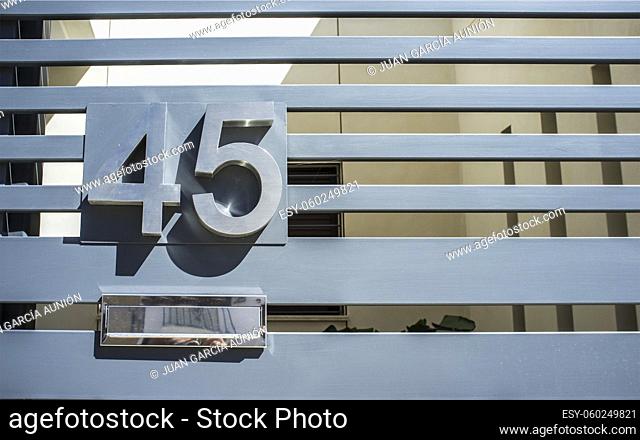 House number 45. Houses with personality concept