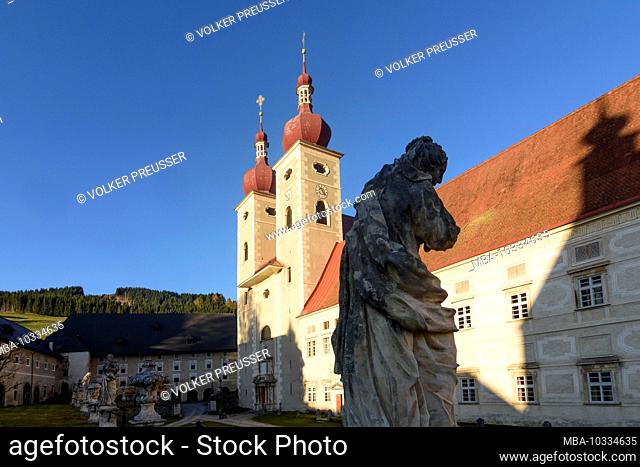 Sankt Lambrecht, monastery St. Lambrecht's Abbey in Austria, Styria, Murau-Murtal