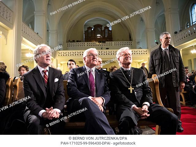 German federal president Frank-Walter Steinmeier partakes in a ceremony for the return of the St. Peter and Paul cathedral to the Evangelical-Lutheranian Church...
