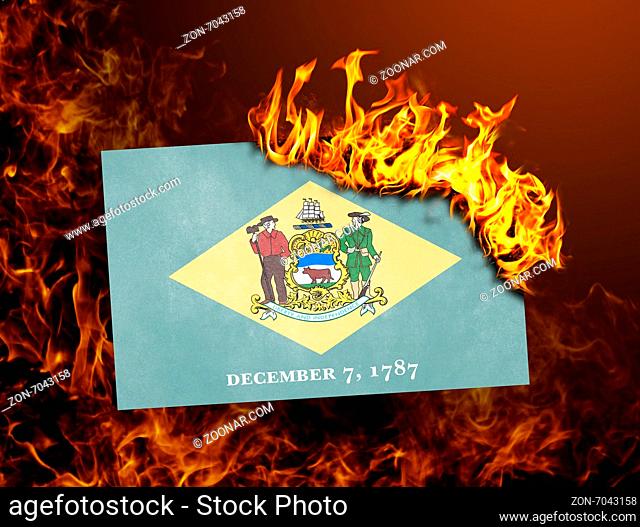 Flag burning - concept of war or crisis - Delaware