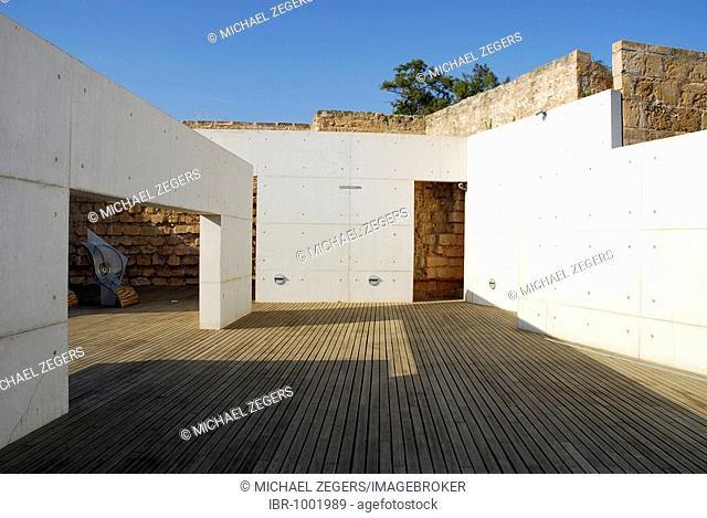 Es Baluard Contemporary Art Museum, modern architecture in the old town wall, Bastio de Sant Pere, Placa, Plaza Porta Santa Catalina, Palma de Mallorca