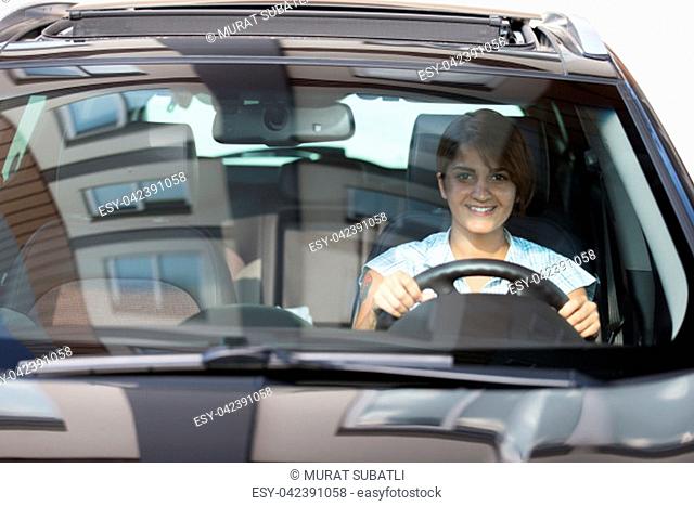 Girl in the car