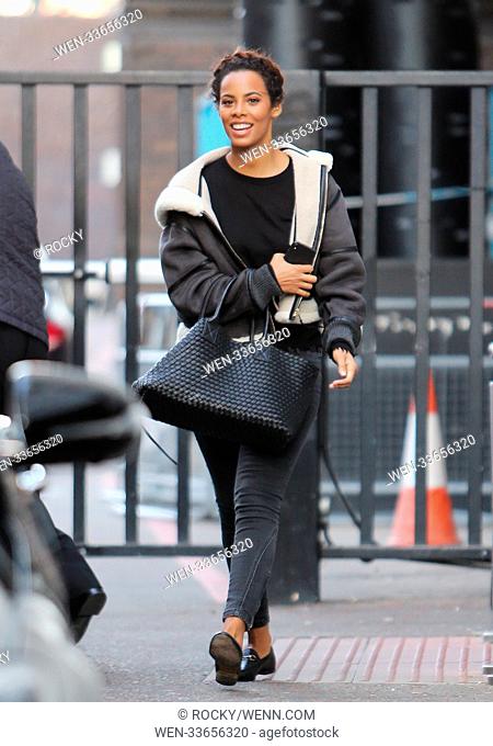Rochelle Humes outside ITV Studios Featuring: Rochelle Humes Where: London, United Kingdom When: 30 Jan 2018 Credit: Rocky/WENN.com