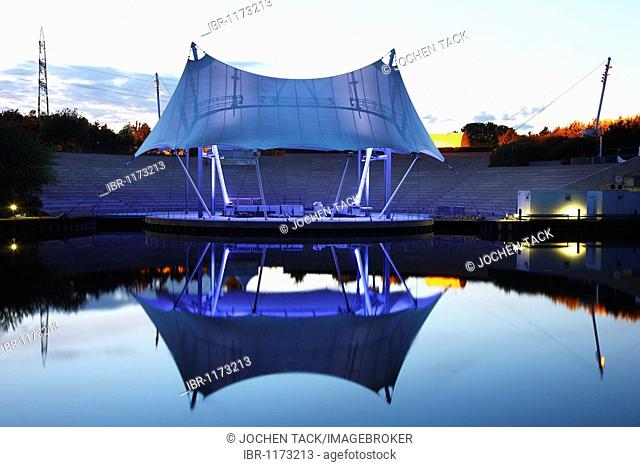 Amphitheater at Nordstern Park, former Nordstern coal-mine, Gelsenkirchen, North Rhine-Westphalia, Germany, Europe