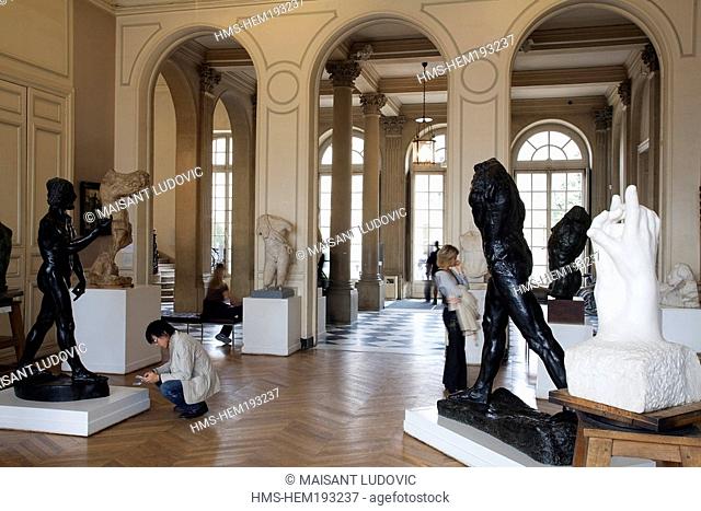 France, Paris, Musee Rodin, exhibition room