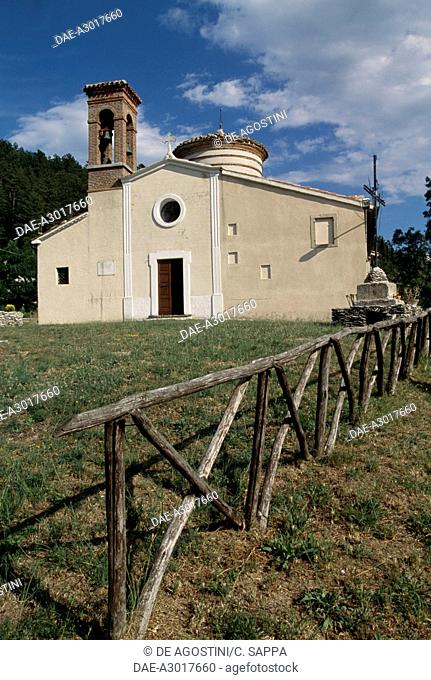 Sanctuary of Mount Calvary, 1698, Scheggia, Mount Cucco park, Umbria. Italy, 17th century
