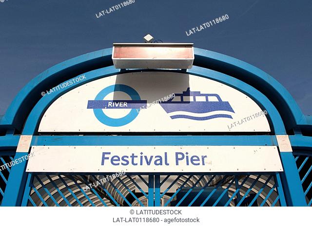 Festival Pier is a stop for river boat services on the River Thames