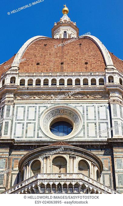 Il Duomo Di Firenze, completed in 1436 with its huge dome by Filippo Brunelleschi, Florence, Tuscany, Italy, Europe