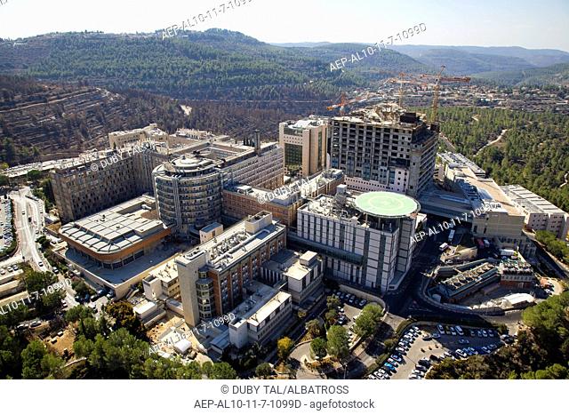 An Aerial view of Hadassah Ein Karem hospital