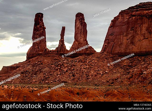 John Ford Point - a lookout with sweeping vistas of craggy buttes, named after the director who show several Movies here at Monument Valley, Arizona, USA