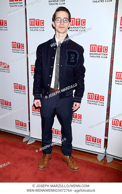 Opening night party for the MTC production Prodigal Son held at Brasserie 8.5 restaurant - Arrivals. Featuring: David Potters Where: New York, New York