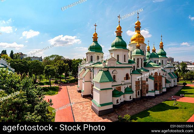 A picture of the Saint Sophia's Cathedral as seen from the bell tower