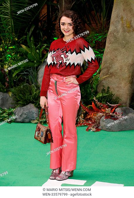 The World Premiere of 'Early Man' held at the BFI IMAX - Arrivals Featuring: Maisie Williams Where: London, United Kingdom When: 14 Jan 2018 Credit: Mario...