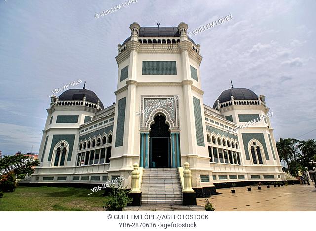 The Grand Mosque in Medan, Sumatra, Indonesia