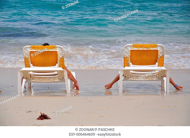 relaxing at the Beach
